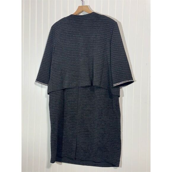 Maya Brooke 22W Black 2-Piece Skirt Suit Jewel Trim Blazer Career Formal NWT - Picture 3 of 15